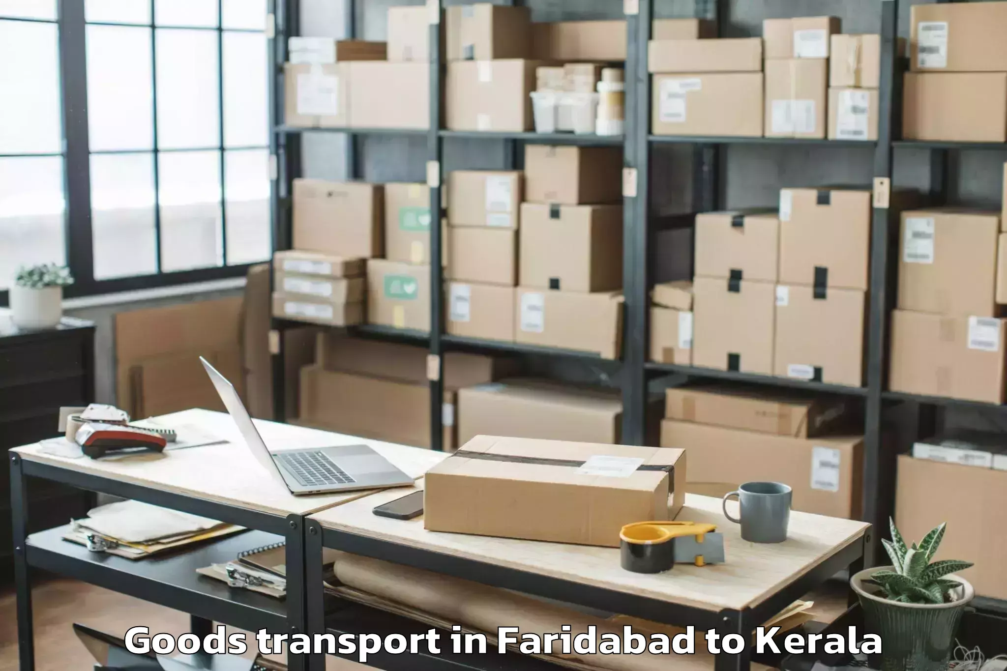 Easy Faridabad to Cherthala Goods Transport Booking